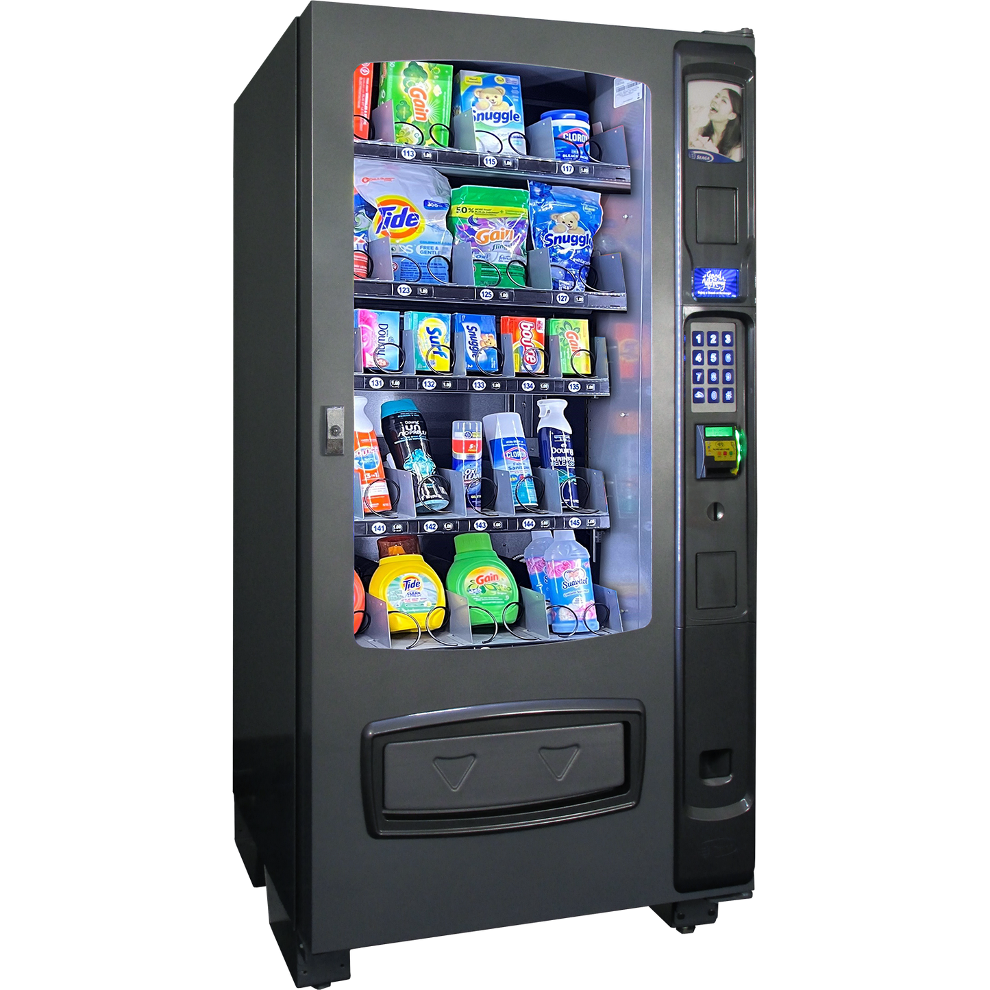 Seaga Envision ENV4L 4-Wide, Laundry Glass Front Merchandiser