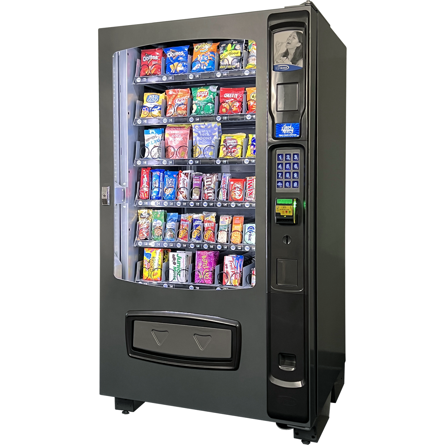 Seaga Envision ENV5S 5-Wide, Snack Glass Front Merchandiser