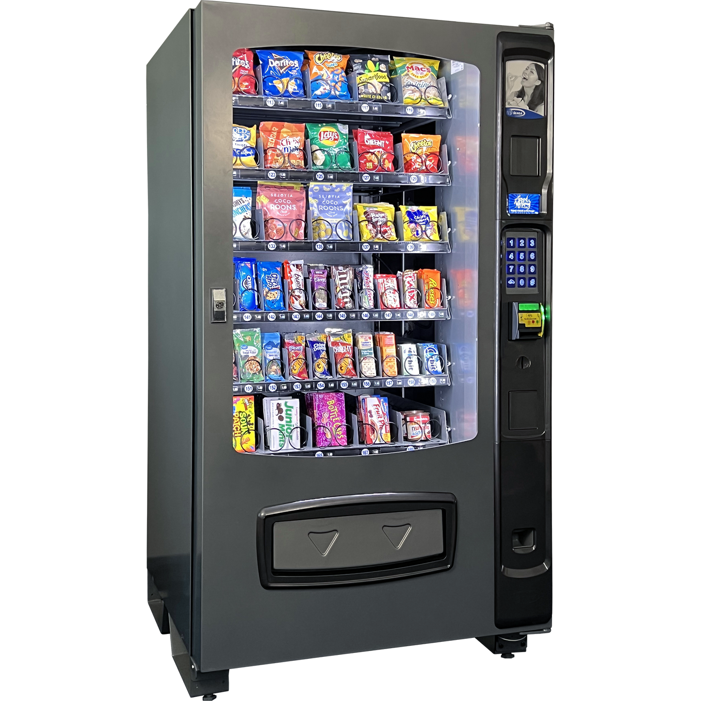 Seaga Envision ENV5S 5-Wide, Snack Glass Front Merchandiser