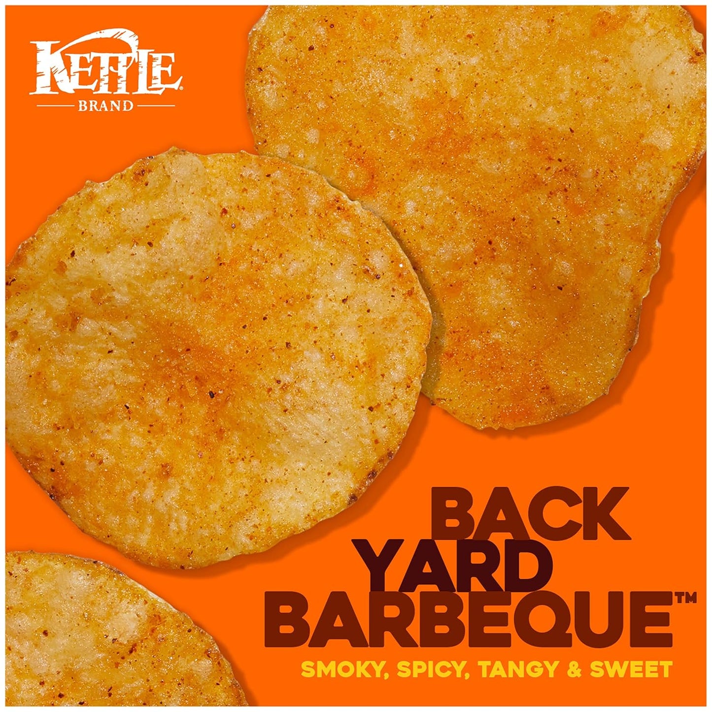 Kettle Brand Potato Chips Backyard Barbeque 1.5 Oz - 2 Cases of 24 (Total 48 Bags)
