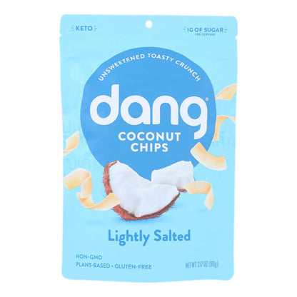 Dang Toasted Coconut Chips - Lightly Salted 2 Cases of 12 (Total 24 Bags)