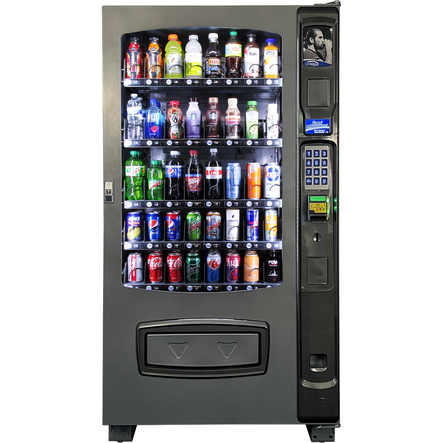 Seaga Envision ENV5B 5-Wide, Beverage Glass Front Merchandiser