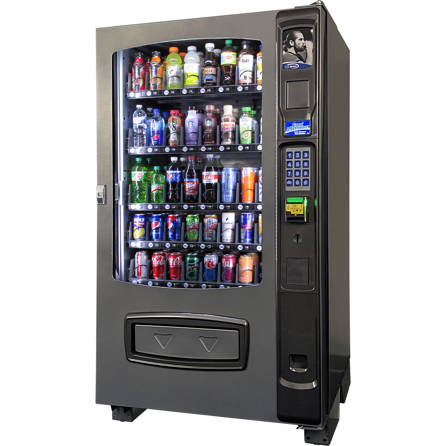 Seaga Envision ENV5B 5-Wide, Beverage Glass Front Merchandiser