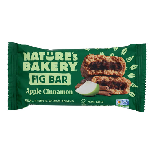 Nature's Bakery Wheat Apple Cinnamon Fig Bar 2 Cases of 12 (Total 24 Bags)